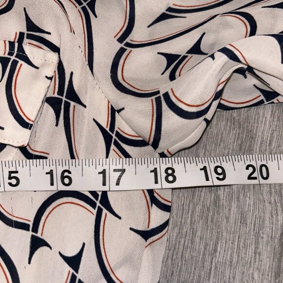 Marciano Ivory Abstract Print Cinched Waist Preppy Exquisite Romper Size XS - Picture 8 of 10